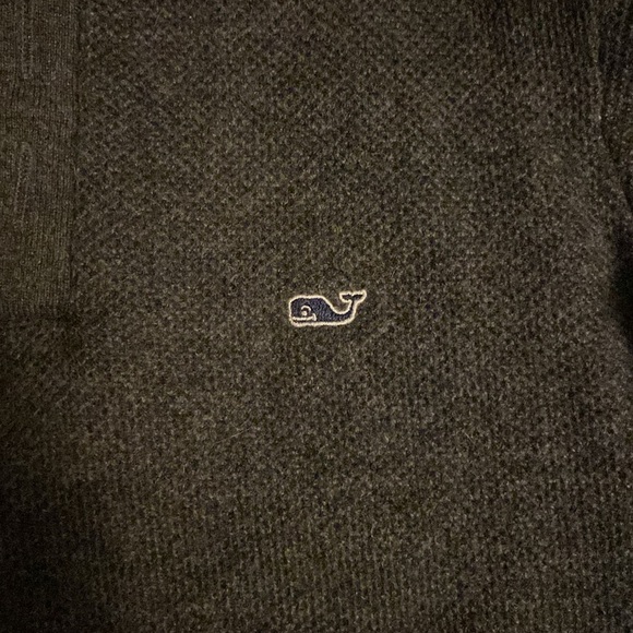 Cashmere Blend Sweater with suede detailing - Picture 2 of 8